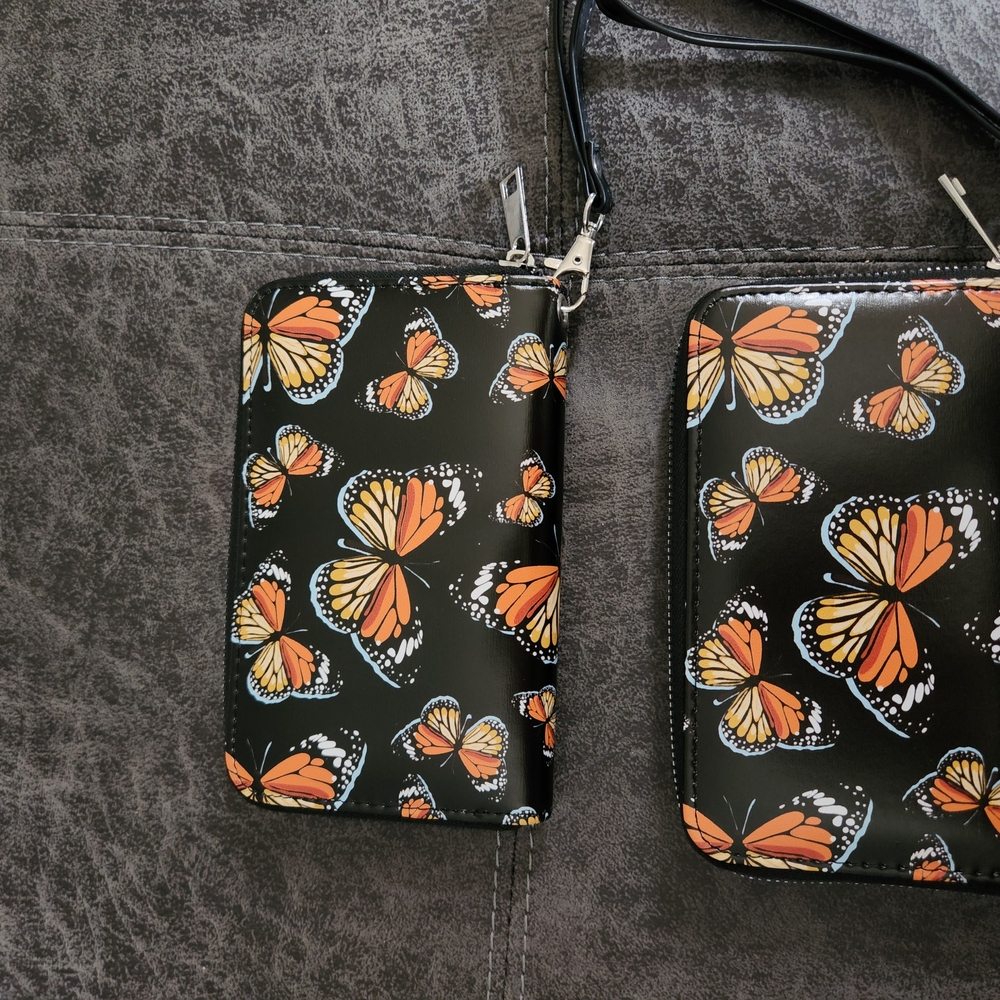 Two Butterfly Print Wallets